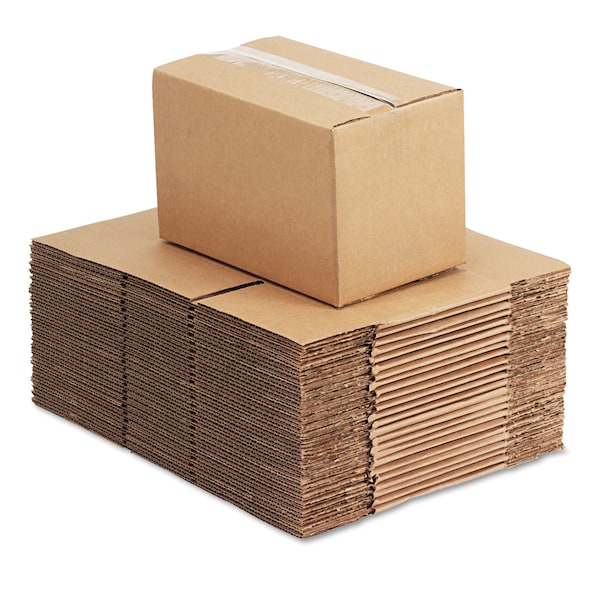 FixedDepth Corrugated Shipping Boxes, RSC, 6 X 10 X 6, Brown Kraft, 25PK